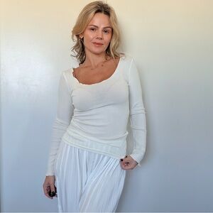 Almina Concept Lettuce Cut Long Sleeve